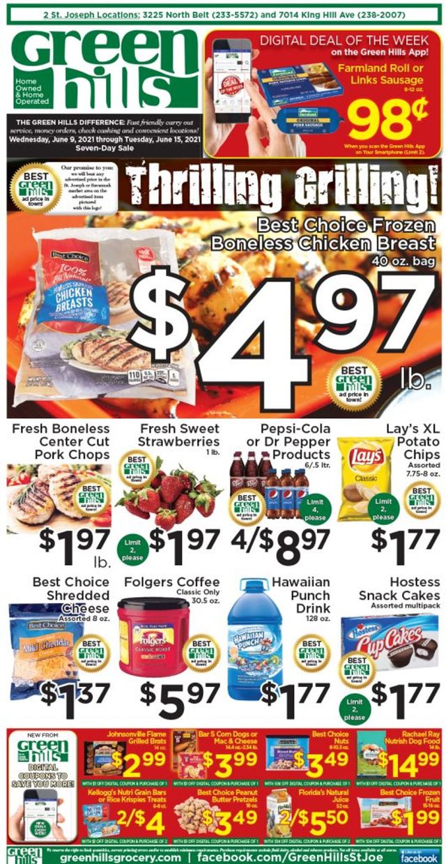 Green Hills Grocery Ad from 06/09/2021
