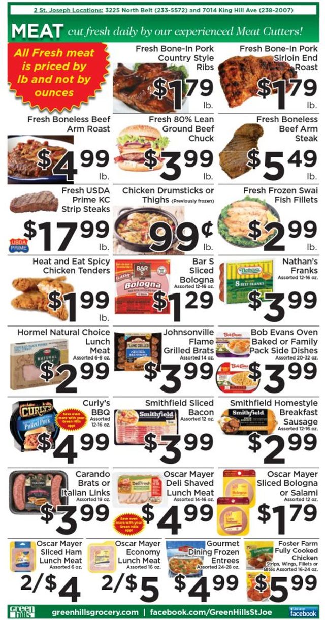Green Hills Grocery Ad from 07/07/2021