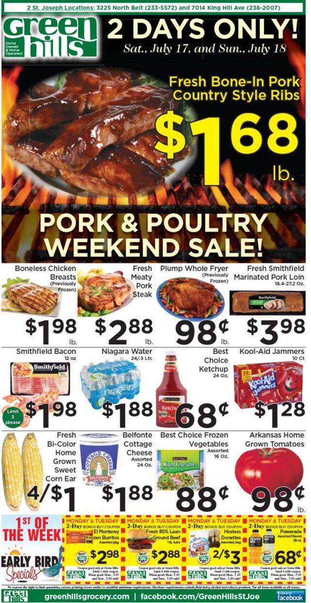 Green Hills Grocery Ad from 07/14/2021