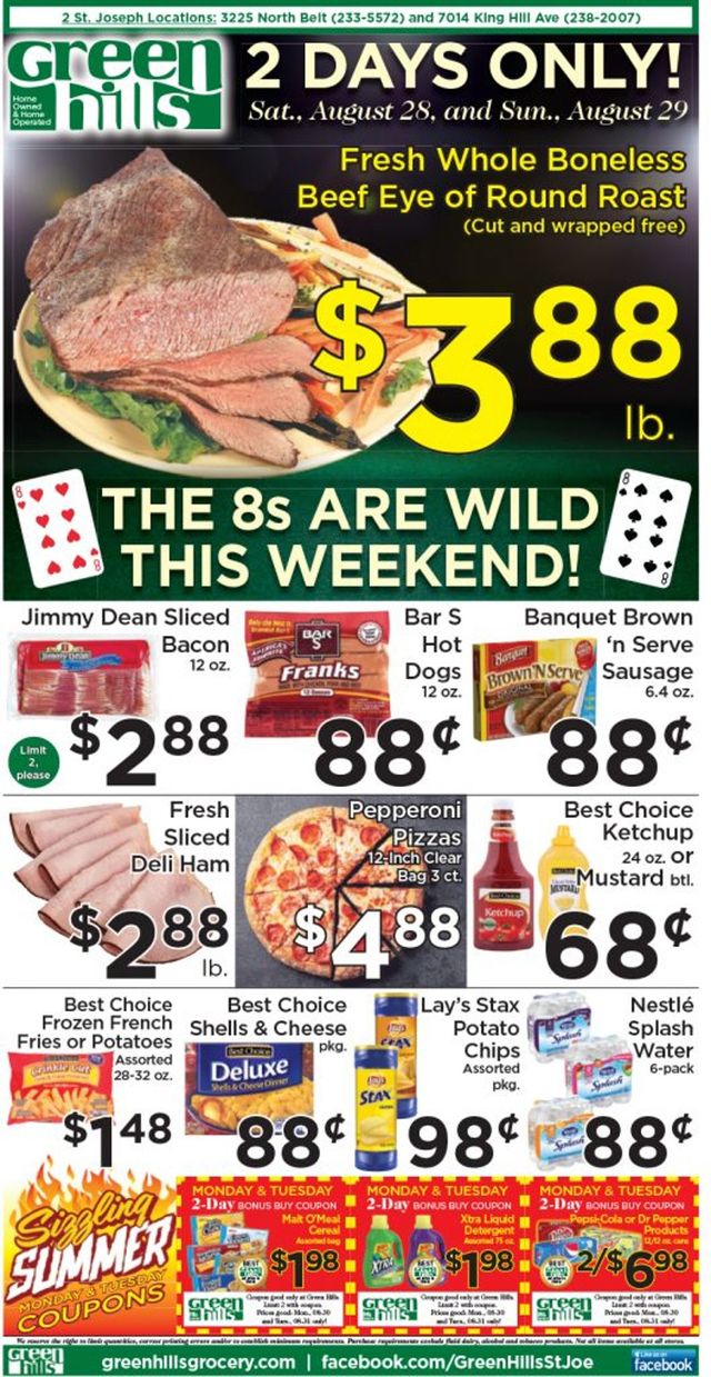 Green Hills Grocery Ad from 08/25/2021