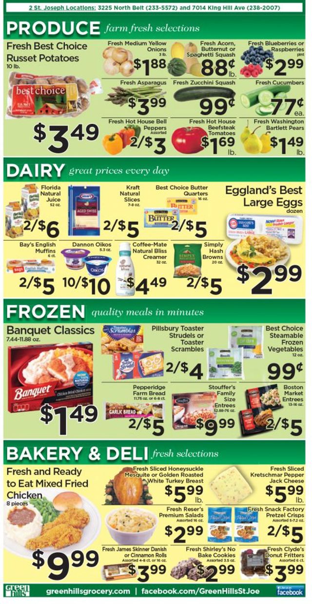 Green Hills Grocery Ad from 11/03/2021
