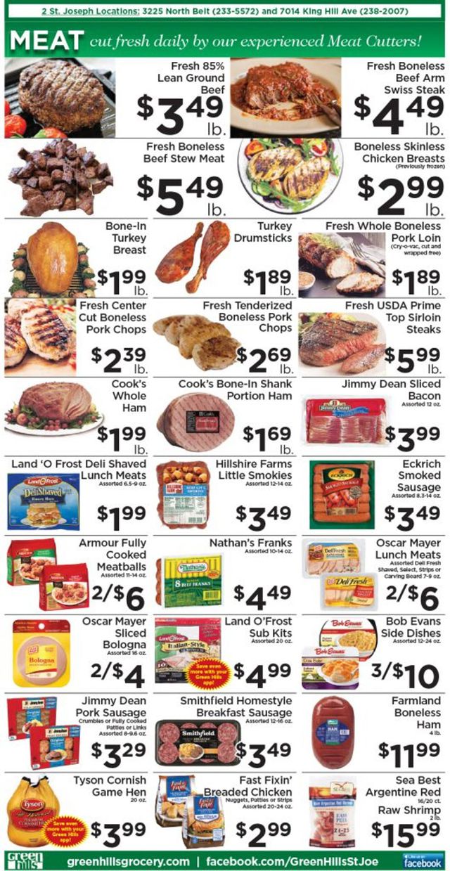 Green Hills Grocery Ad from 11/17/2021