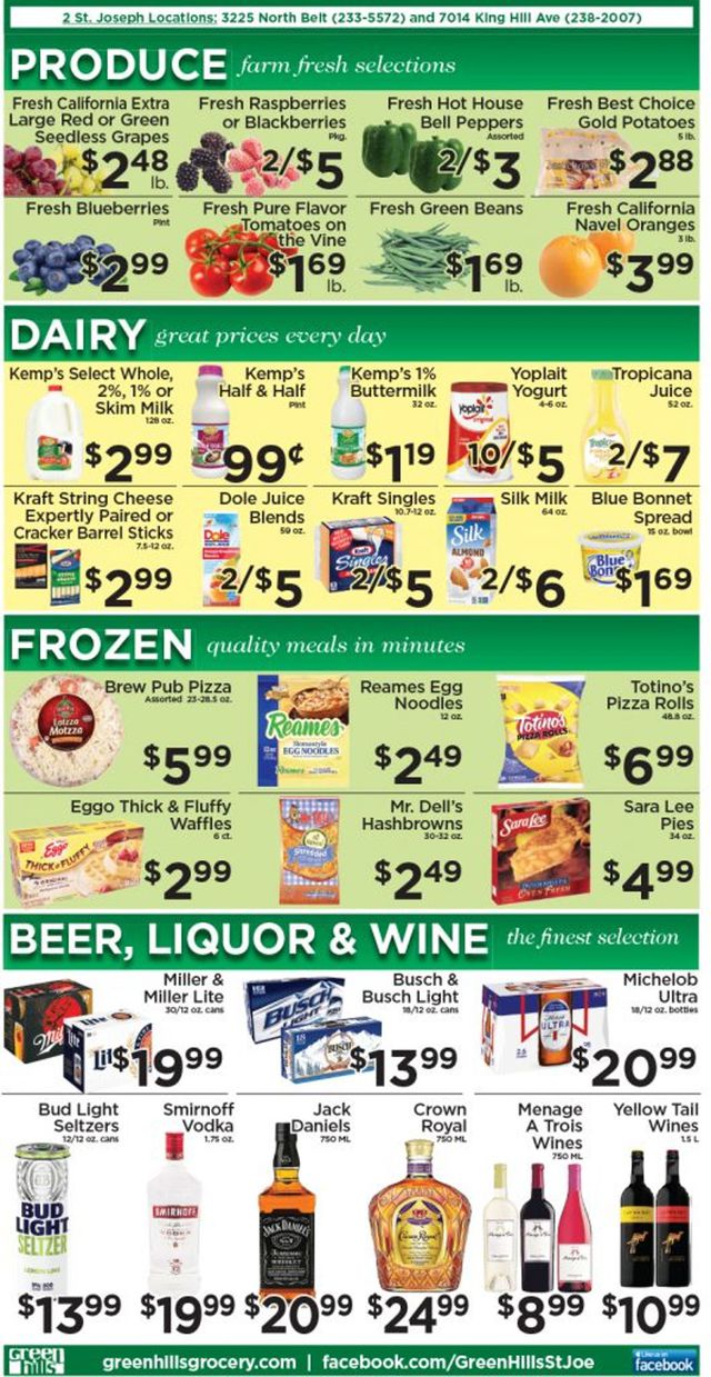 Green Hills Grocery Ad from 12/08/2021