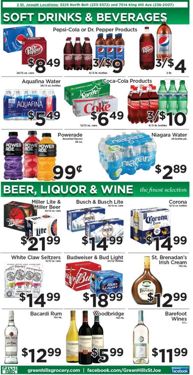 Green Hills Grocery Ad from 01/05/2022