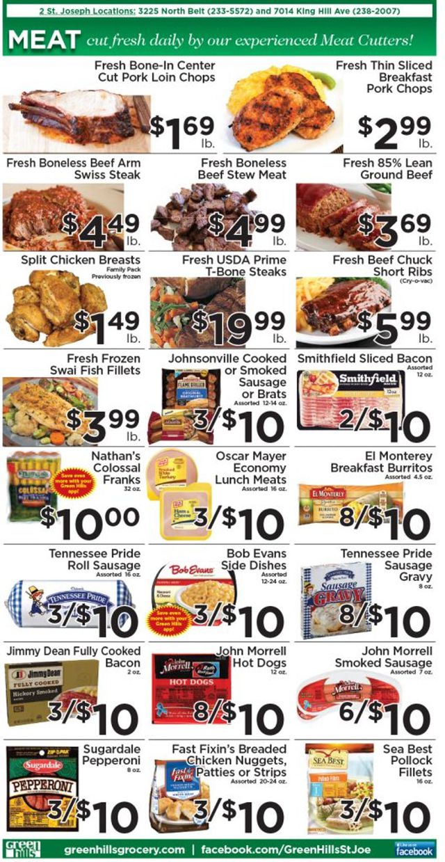 Green Hills Grocery Ad from 01/05/2022