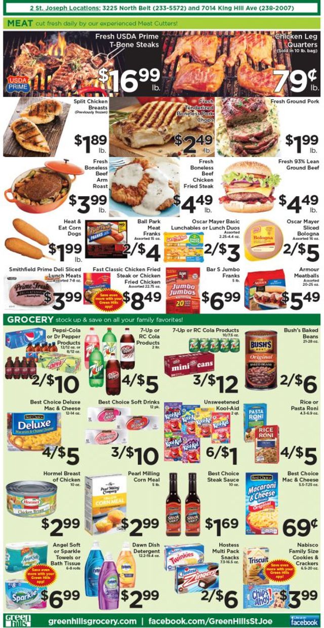 Green Hills Grocery Ad from 05/18/2022