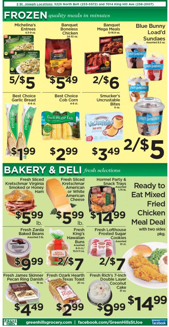 Green Hills Grocery Ad from 05/25/2022