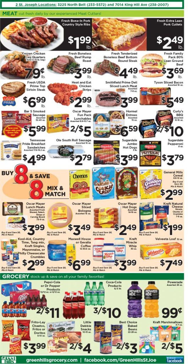 Green Hills Grocery Ad from 06/08/2022