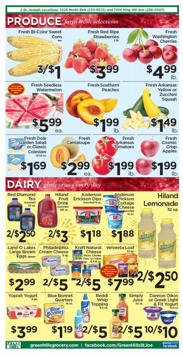 Green Hills Grocery Ad from 06/28/2022