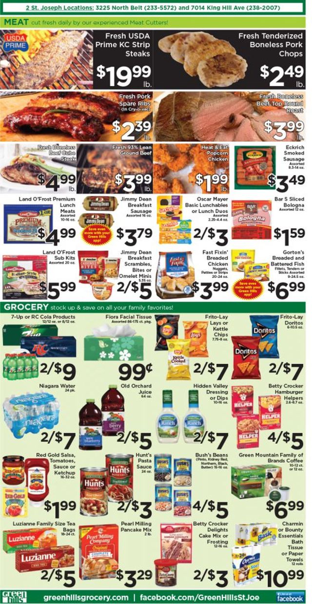 Green Hills Grocery Ad from 08/03/2022