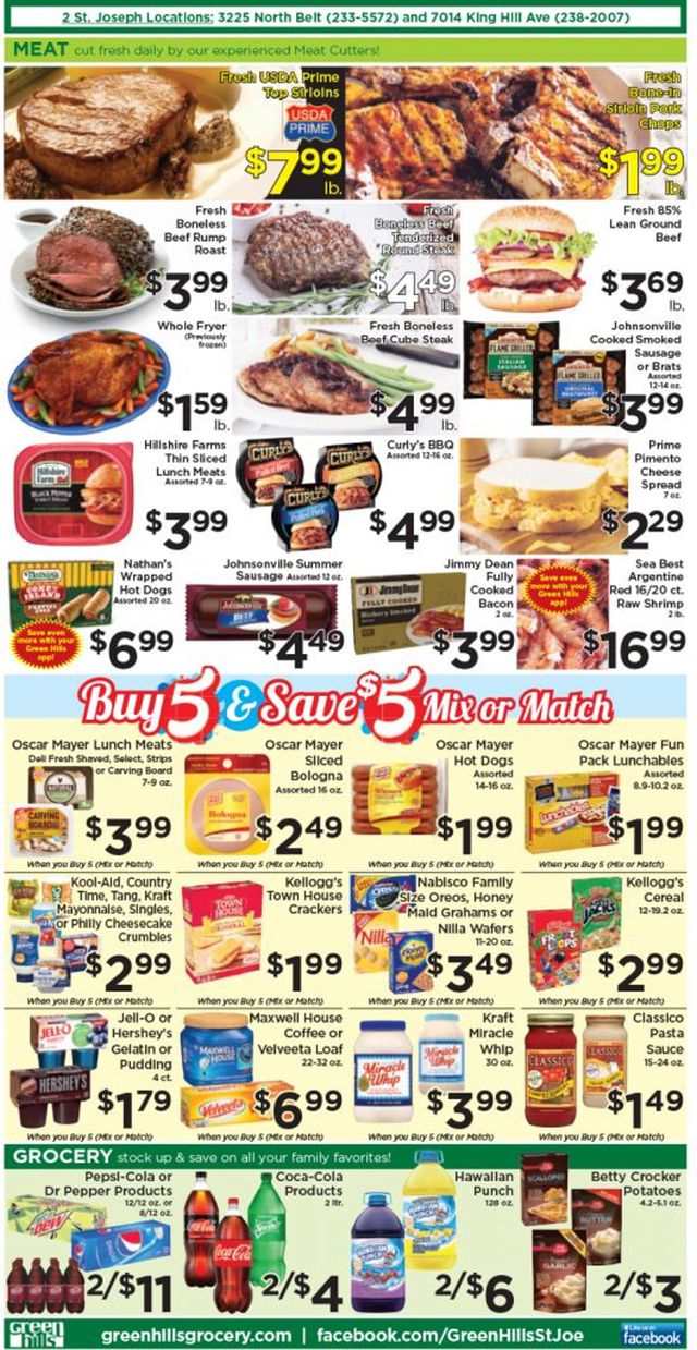 Green Hills Grocery Ad from 08/10/2022