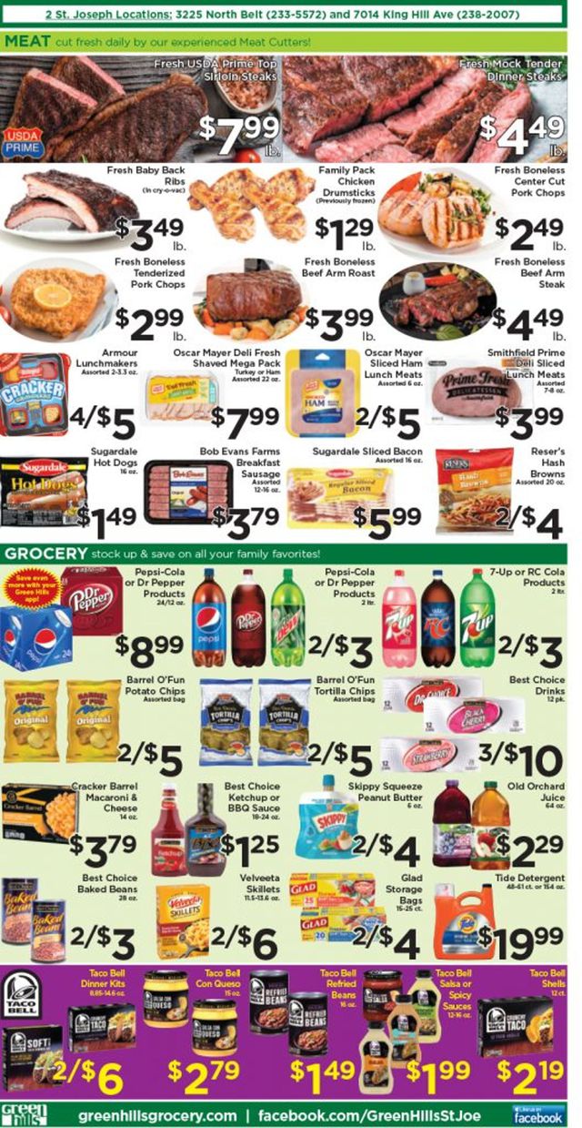 Green Hills Grocery Ad from 08/17/2022