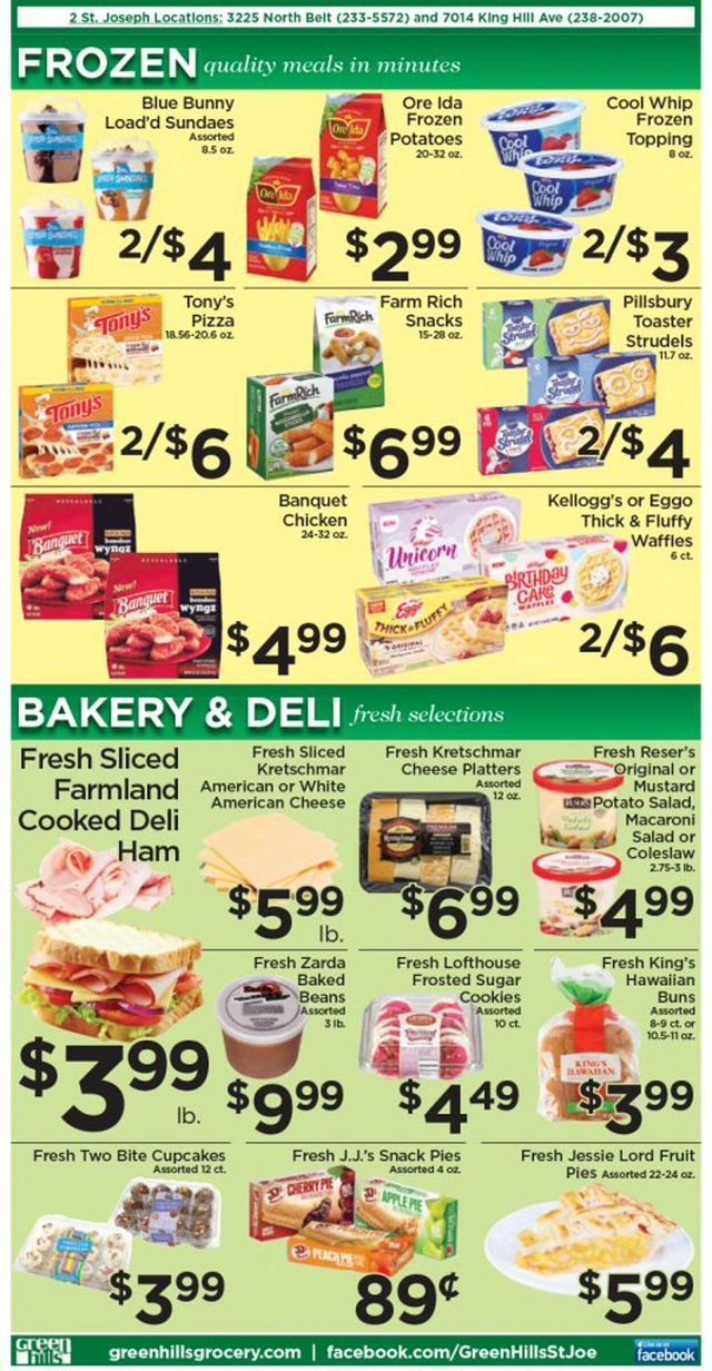Green Hills Grocery Ad from 08/31/2022