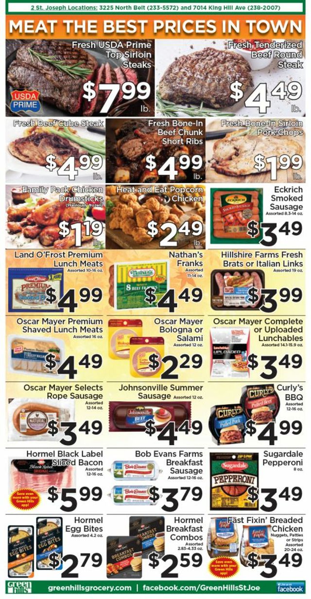 Green Hills Grocery Ad from 09/07/2022