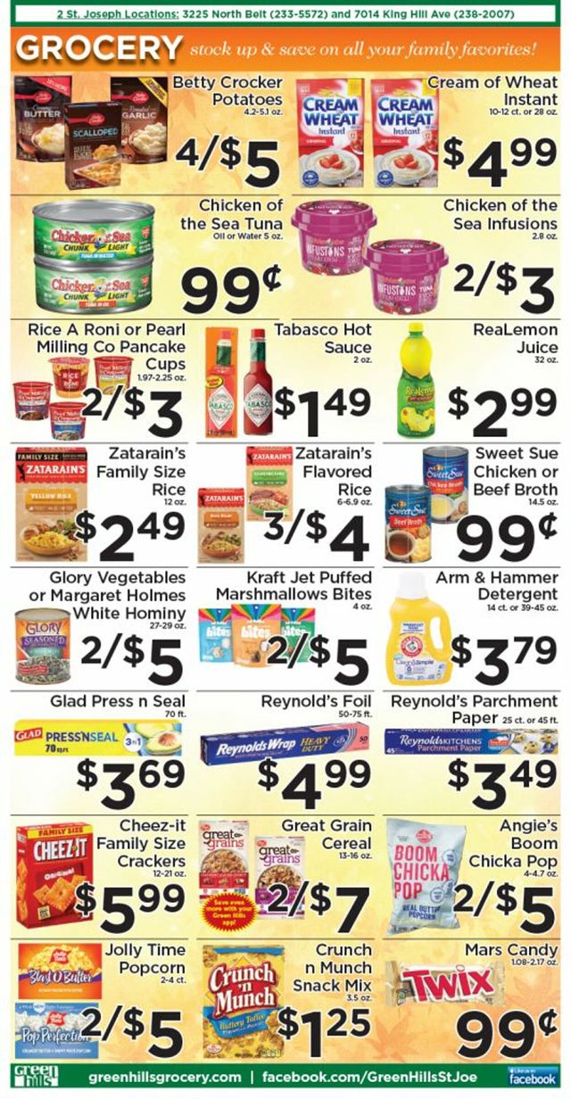 Green Hills Grocery Ad from 09/07/2022