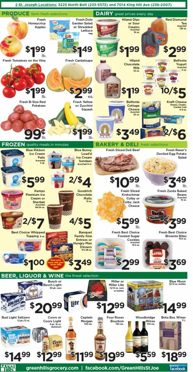 Green Hills Grocery Ad from 09/14/2022
