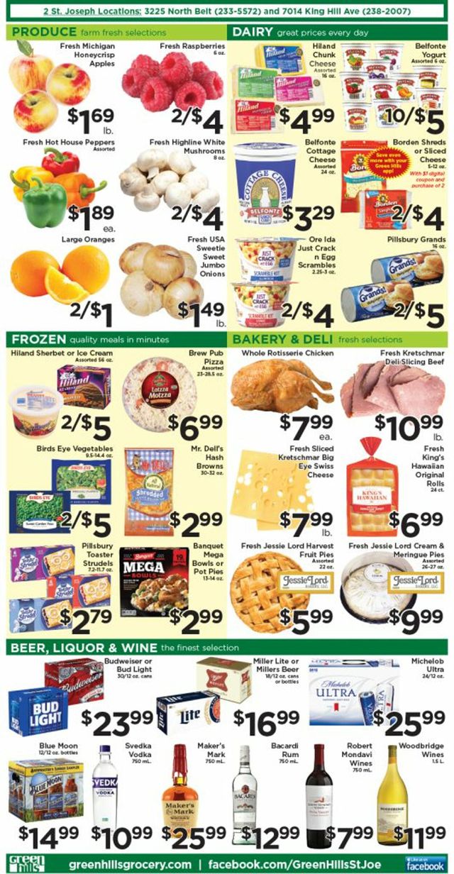 Green Hills Grocery Ad from 11/09/2022