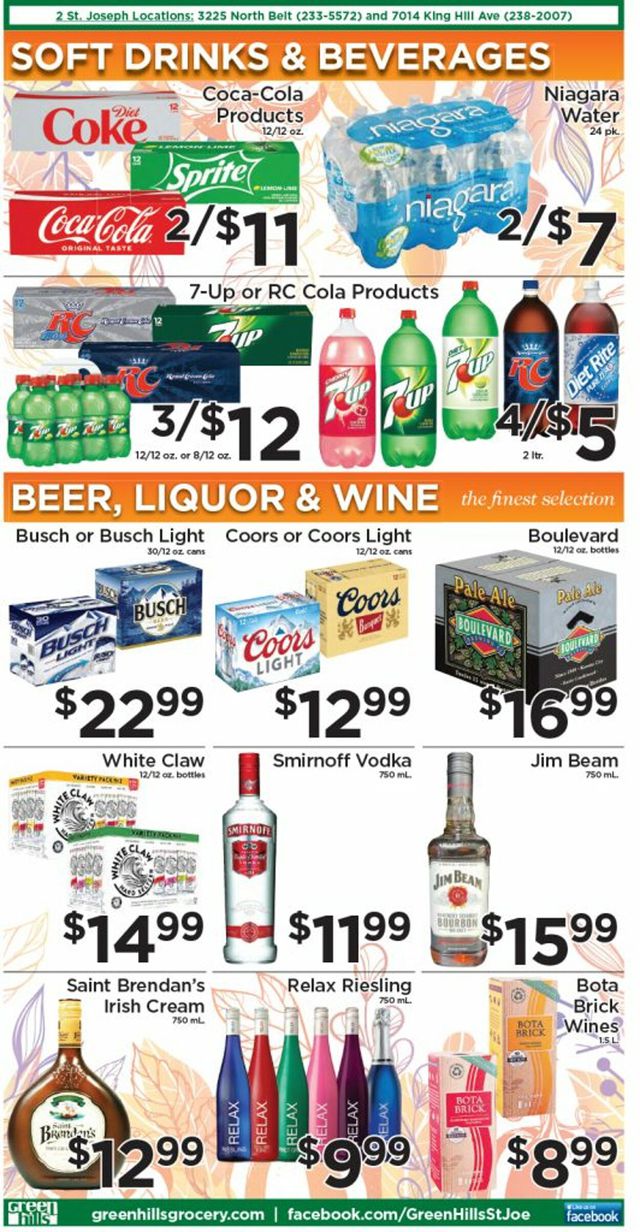 Green Hills Grocery Ad from 11/14/2022