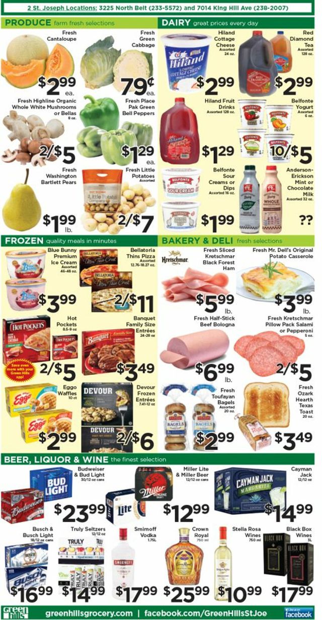 Green Hills Grocery Ad from 11/30/2022