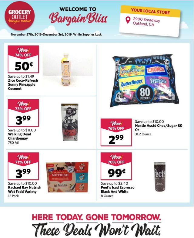 Grocery Outlet Ad from 11/27/2019
