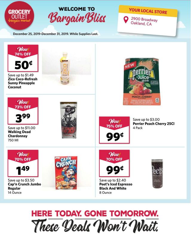 Grocery Outlet Ad from 12/25/2019
