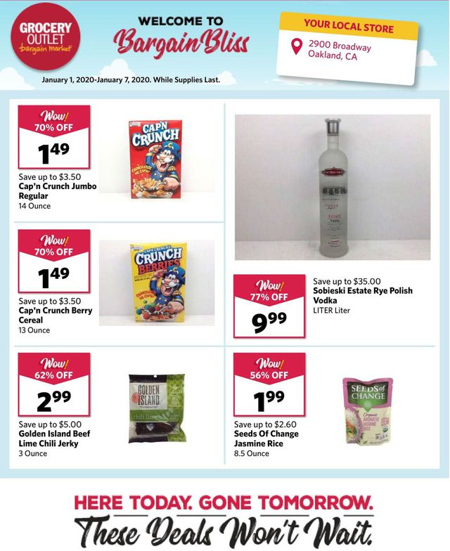Grocery Outlet Ad from 01/01/2020