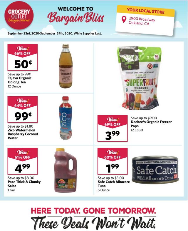 Grocery Outlet Ad from 09/23/2020