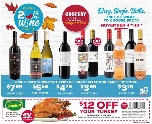 Grocery Outlet Ad from 11/04/2020