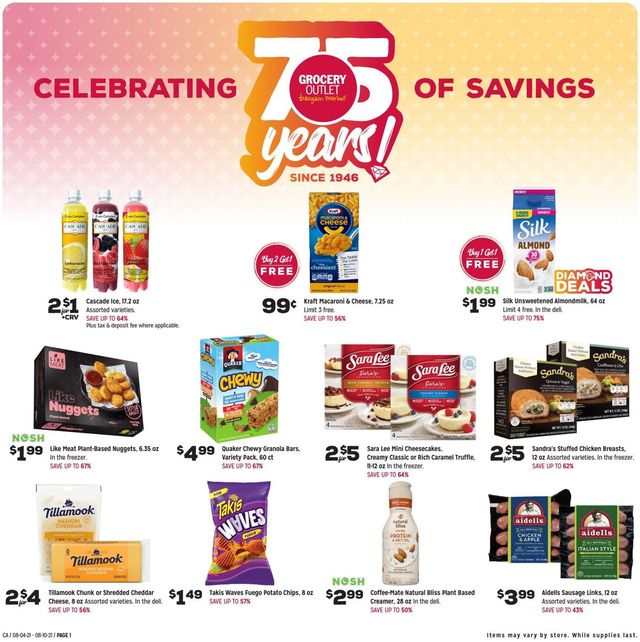 Grocery Outlet Ad from 08/04/2021