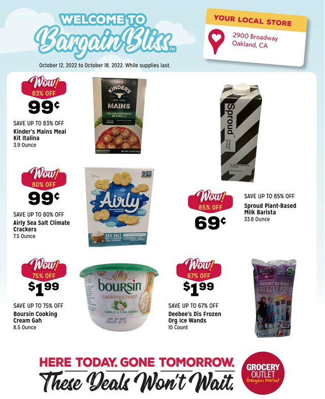 Grocery Outlet Ad from 10/12/2022