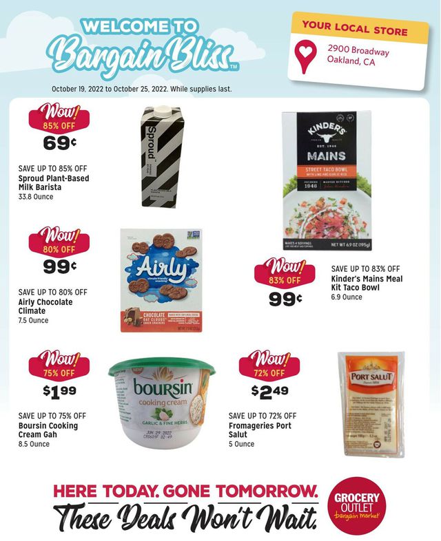 Grocery Outlet Ad from 10/19/2022