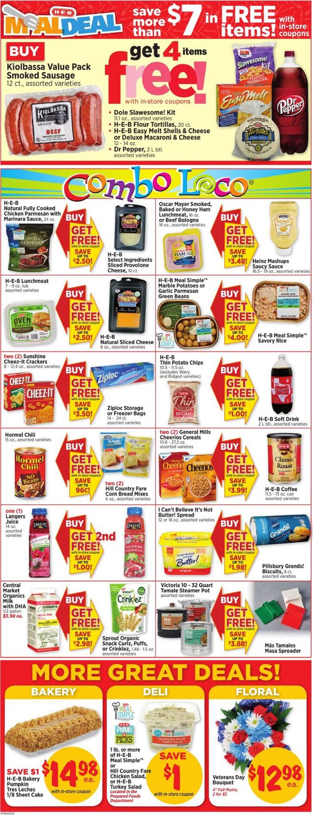 H-E-B Ad from 11/06/2019