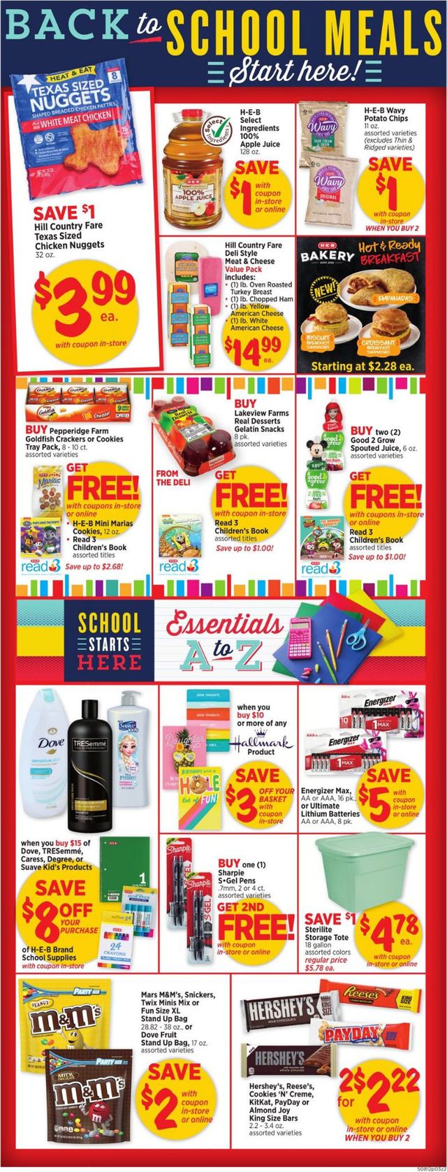 H-E-B Ad from 08/12/2020