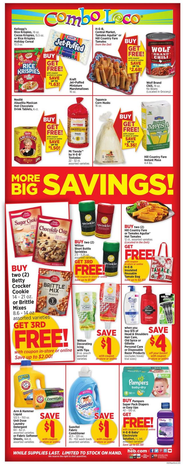 H-E-B Ad from 12/16/2020