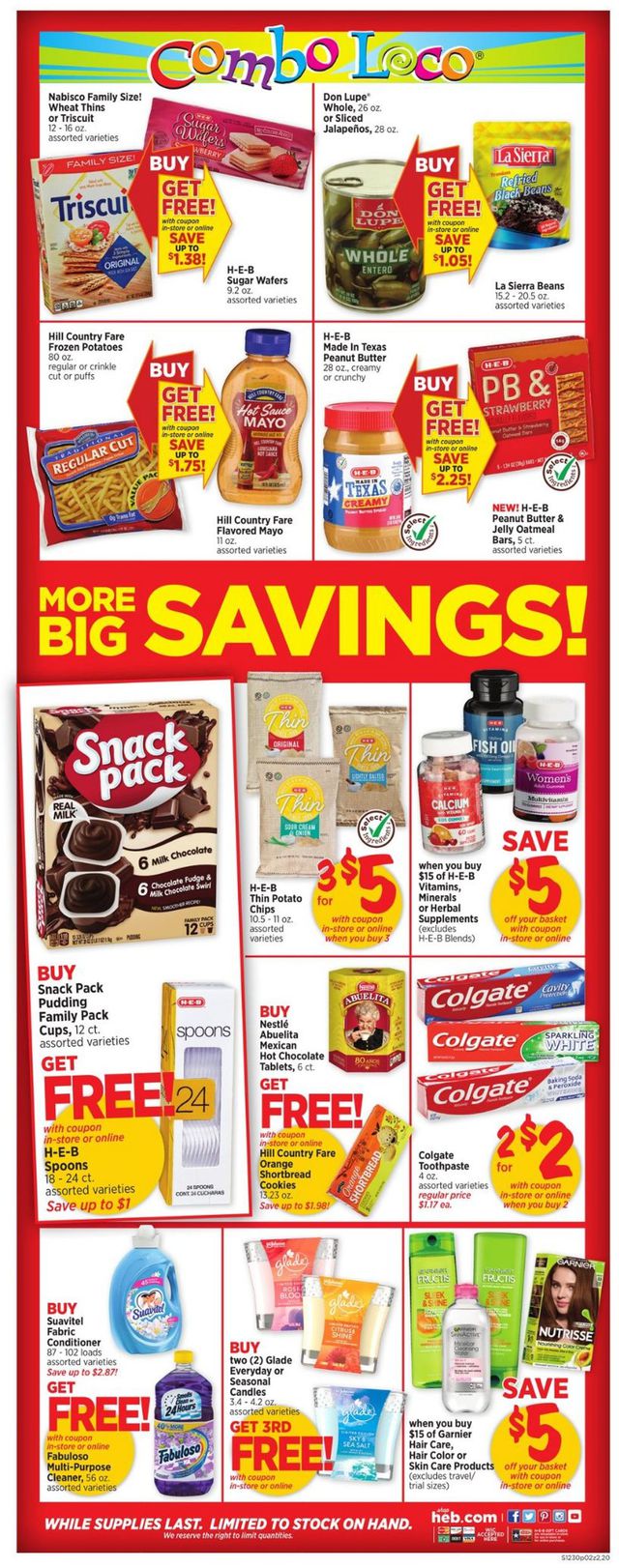 H-E-B Ad from 12/30/2020