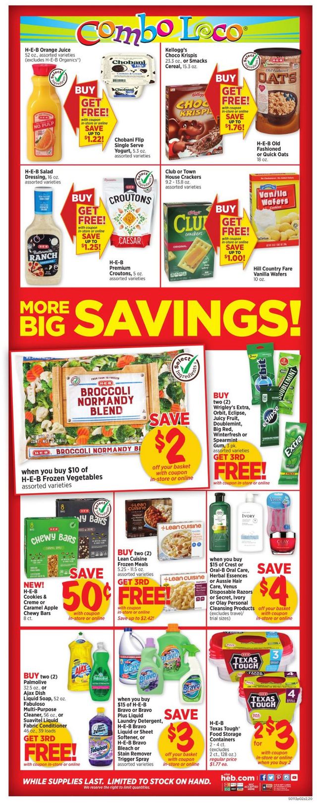 H-E-B Ad from 01/13/2021