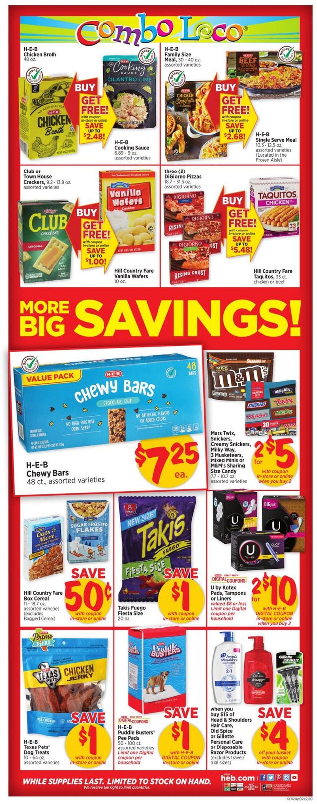 H-E-B Ad from 01/20/2021
