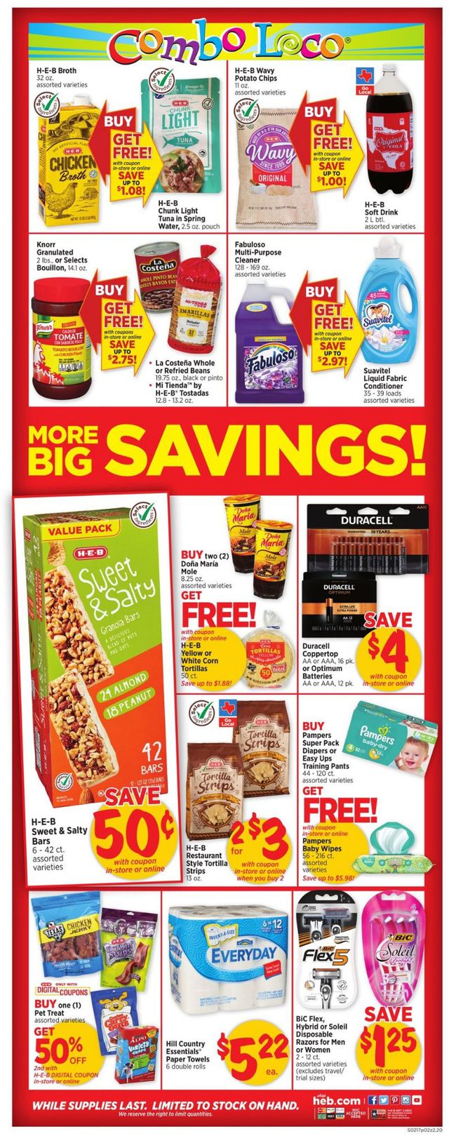 H-E-B Ad from 02/17/2021