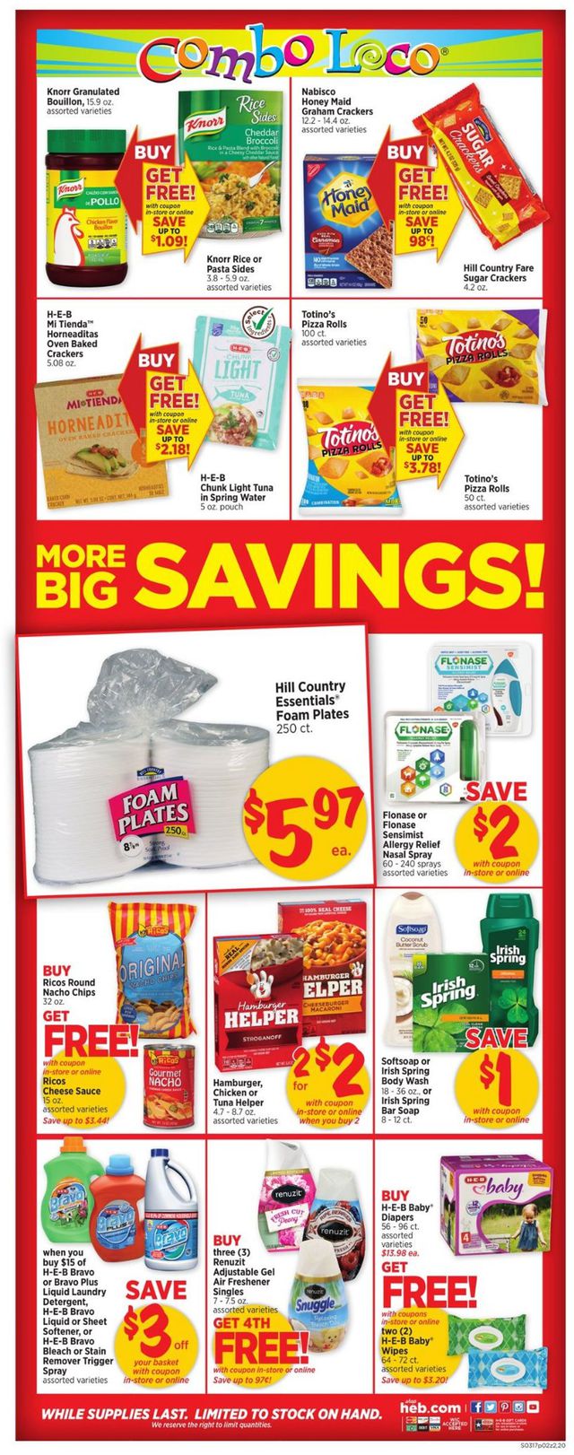 H-E-B Ad from 03/17/2021
