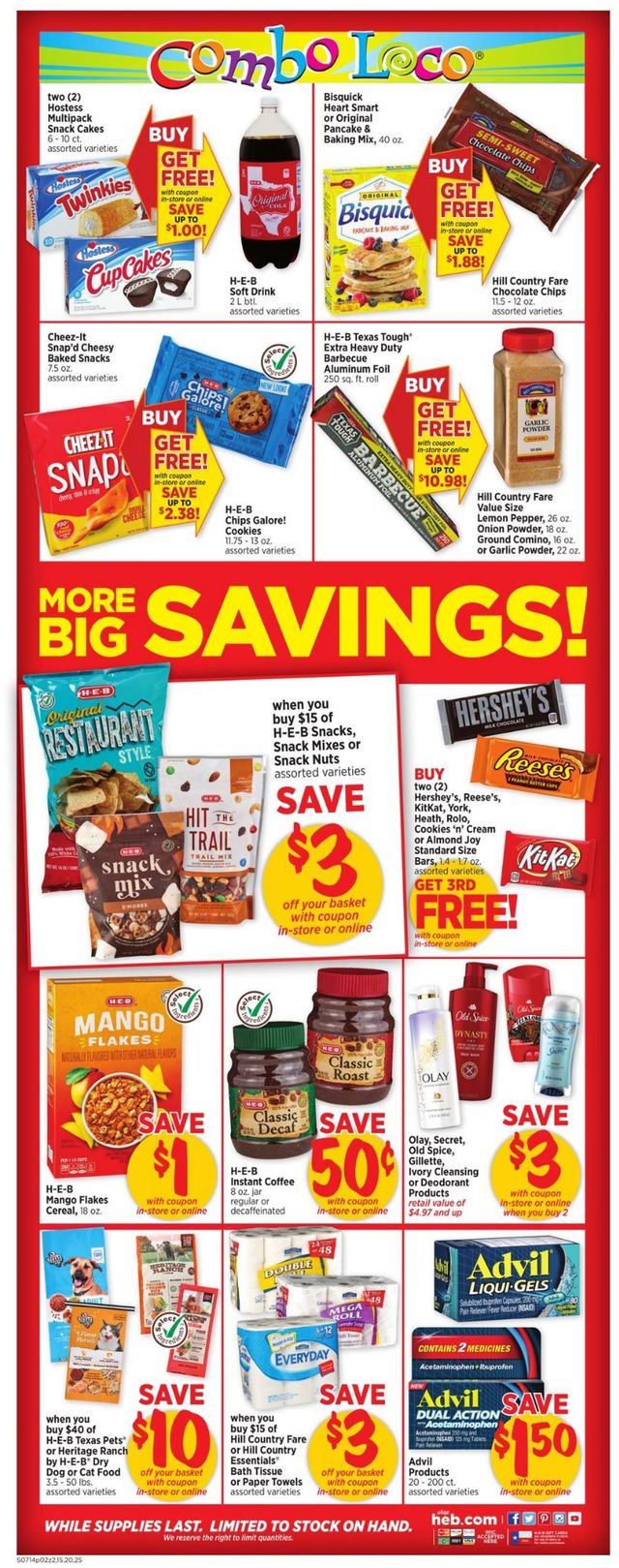 H-E-B Ad from 07/14/2021