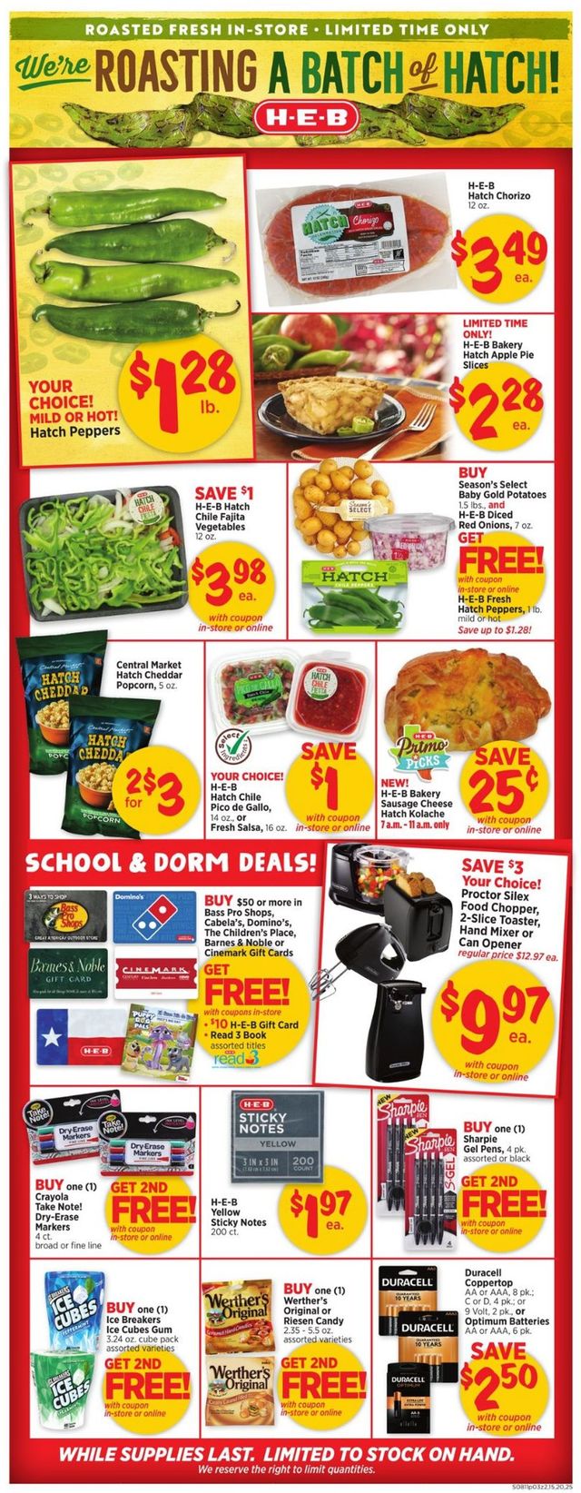 H-E-B Ad from 08/11/2021