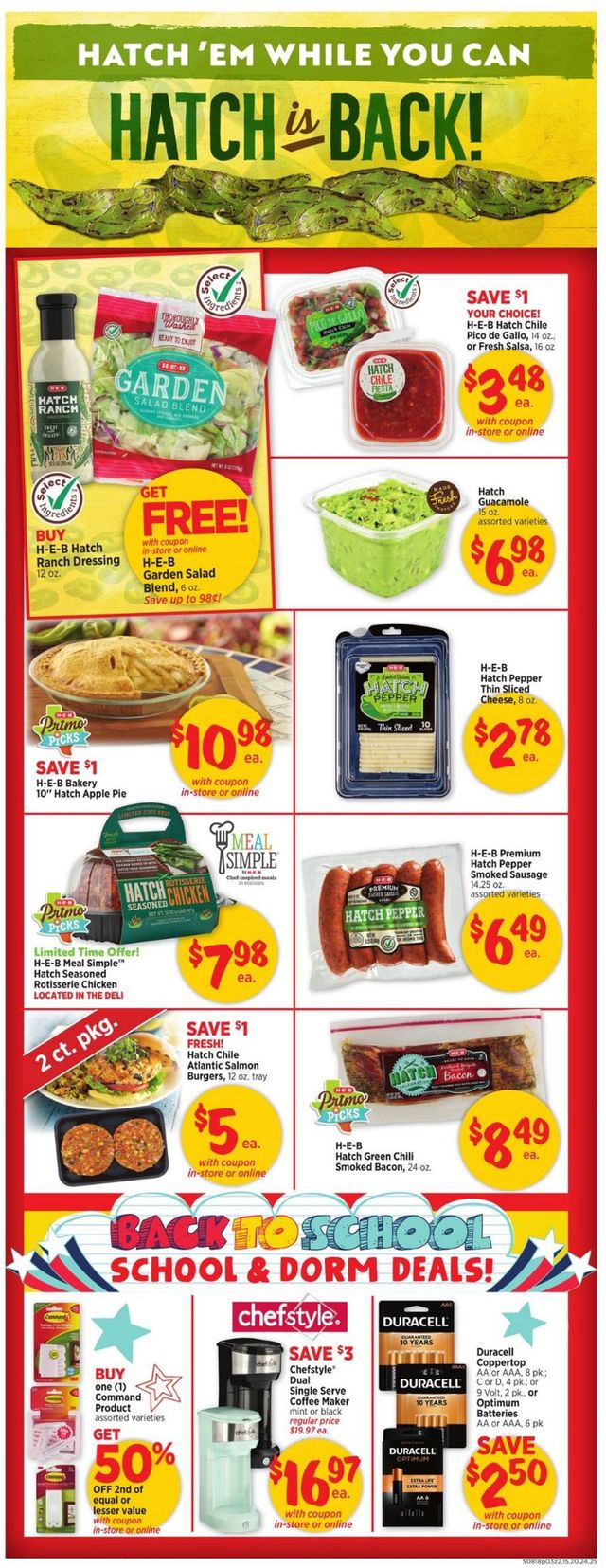 H-E-B Ad from 08/18/2021