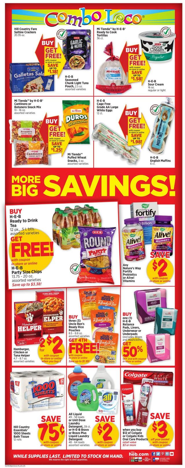 H-E-B Ad from 09/08/2021