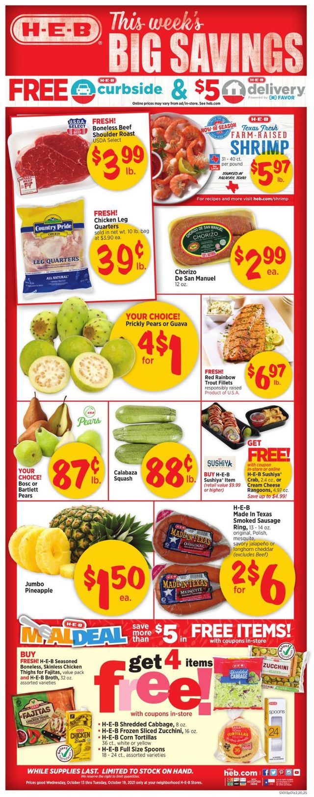 H-E-B Ad from 10/13/2021