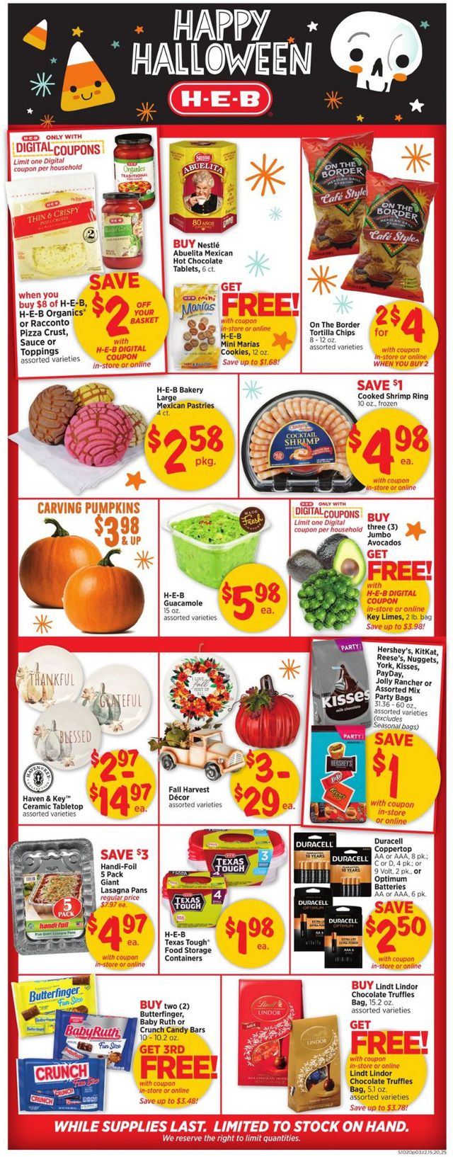 H-E-B Ad from 10/20/2021