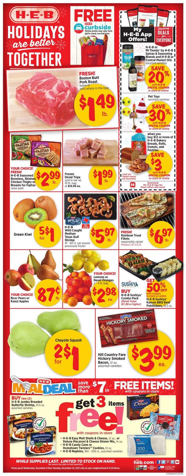 H-E-B Ad from 12/08/2021
