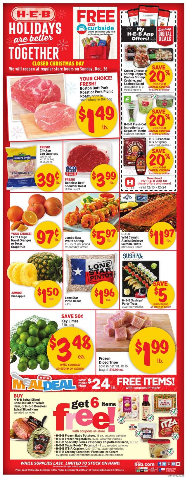 H-E-B Ad from 12/15/2021