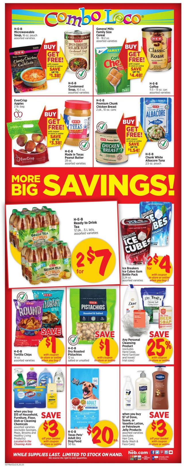 H-E-B Ad from 01/19/2022
