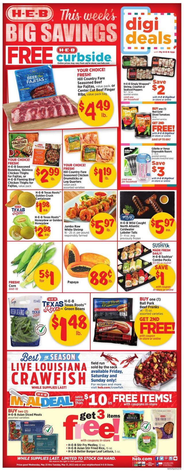 H-E-B Ad from 05/25/2022