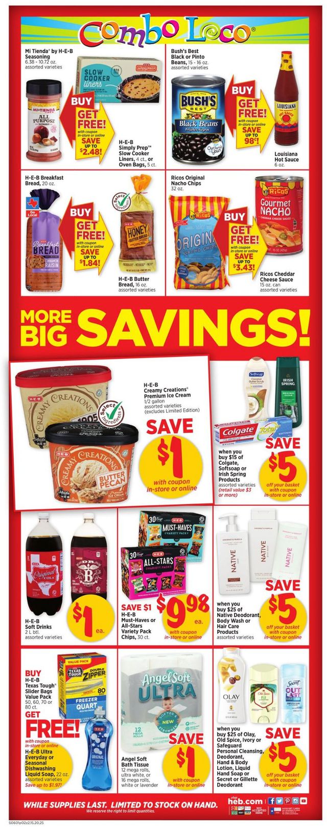 H-E-B Ad from 06/01/2022